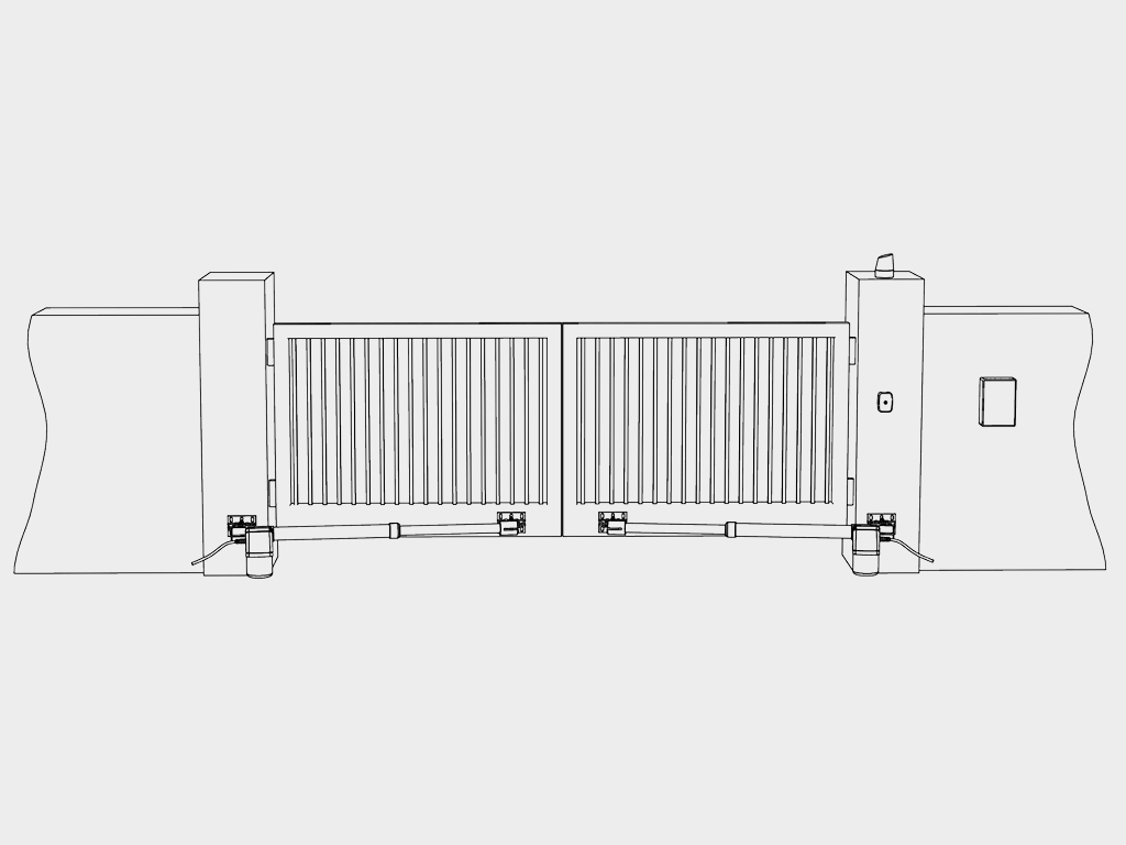 Комплект автоматики для распашных ворот SWING-4000 до 800 кг + 2 пульта 2